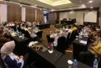 Rapat penyusunan masterplan drainase di salah satu hotel di Padang, Kamis (28/8/2025). (Foto: Diskominfo Padang)
