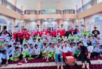 Peringatan HUT ke-80 RI di Masjid Darul Huda, Surau Gadang, Nanggalo, berlangsung meriah, Minggu (24/8/2025) pagi. (Foto: Diskominfo Padang)