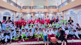 Peringatan HUT ke-80 RI di Masjid Darul Huda, Surau Gadang, Nanggalo, berlangsung meriah, Minggu (24/8/2025) pagi. (Foto: Diskominfo Padang) 