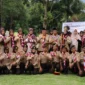 Wakil Wali Kota Padang, Maigus Nasir bertindak sebagai pembina upacara pada kegiatan Kemah Blok Pramuka SMA Pertiwi 1 Padang, Sabtu (23/8/2025). (Foto: Prokopim Padang)
