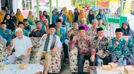 Camat Lubeg Nofiandi Amir menghadiri Semarak Muharram XIII Tahun 1447 di Masjid Al Muhajirin, Kelurahan Lubeg Nan XX, Minggu (24/8/2025). (Foto: Ist)