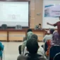 Penyampaian materi dari narasumber dalam Sosialisasi Pencegahan Paham Radikalisme dan Upaya Pencegahannya di Aula Kantor Camat Lubeg, Selasa (19/8/2025). 
