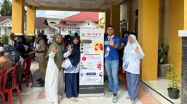 Edukasi “Ayo Lawan TB” di Puskesmas Sangir. (Foto: Dok Pribadi)
