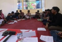 Peserta Konfercablub DPC GMNI Padang mengikuti kegiatan pada 4–6 Agustus 2025 di Sekretariat Bersama DPD GMNI Sumbar. (Foto: Dok DPC GMNI Padang)