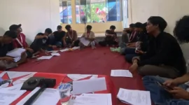 Peserta Konfercablub DPC GMNI Padang mengikuti kegiatan pada 4–6 Agustus 2025 di Sekretariat Bersama DPD GMNI Sumbar. (Foto: Dok DPC GMNI Padang)