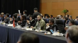 Wali Kota Padang Fadly Amran, menjadi pembicara di ASEAN Governors and Mayors Forum, di Kuala Lumpur Convention Centre, Rabu (13/8/2025). (Foto: Prokopim Padang)