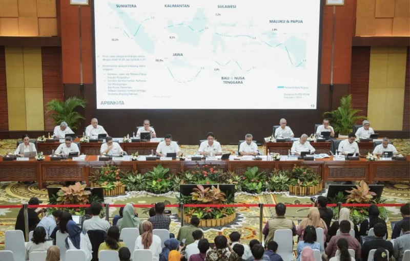 Menteri Keuangan (Menkeu) Purbaya Yudhi Sadewa dalam konferensi pers APBN KiTA di Jakarta, Senin (22/9). (Foto: Kemenkeu)