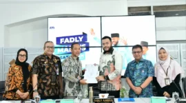 Wali Kota Padang Fadly Amran menerima kedatangan Tim BPK RI Perwakilan Sumbar di Gedung Putih Kediaman Resmi Wali Kota, Kamis (4/9/2025). (Foto: Prokopim Padang)