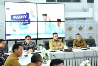 Wali Kota Padang, Fadly Amran menggelar pertemuan dengan Aster Dankodaeral II Padang, Letkol Laut (P) Octav Bayu Dirgantara, M.Tr.Opsla, di Kediaman Resmi Wali Kota Padang, Senin (23/9/2025). (Foto: Prokopim Padang)