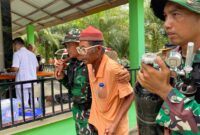 Suasana simulasi siaga bencana di Kecamatan Sasak Ranah Pasisie, Kabupaten Pasbar, Kamis (11/9/2025). (Foto: Diskominfo Pasbar)