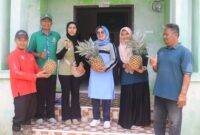 Wakil Bupati Dharmasraya, Leli Arni meninjau ketahanan pangan di Nagari Kurnia Selatan, Kecamatan Sungai Rumbai, Sabtu (13/9/2025). (Foto: Pemkab Dharmasraya) 