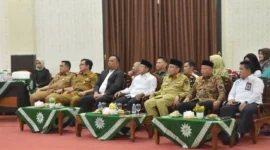Wakil Wali Kota Padang, Maigus Nasir menghadiri kuliah umum Wamendikdasmen RI, Fajar Riza Ul Haq di UMSB, Senin (22/9/2025). (Foto: FB Diskominfo Padang)