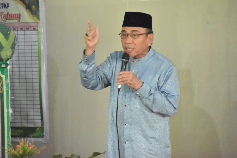 Wakil Wali Kota Padang, Maigus Nasir membuka MTQ di Masjid Ilham, Kelurahan Koto Lalang, Kecamatan Lubuk Kilangan, Minggu (7/9/2025). (Foto: Prokopim Padang)