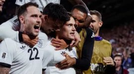 Timnas Jerman memetik kemenangan 3-1 atas Irlandia Utara pada laga Grup A Kualifikasi Piala Dunia 2026 zona Eropa di RheinEnergie Stadion, Senin (8/9/2025). (Foto: IG @flowirtz)