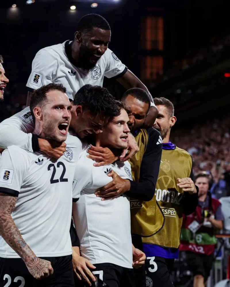 Timnas Jerman memetik kemenangan 3-1 atas Irlandia Utara pada laga Grup A Kualifikasi Piala Dunia 2026 zona Eropa di RheinEnergie Stadion, Senin (8/9/2025). (Foto: IG @flowirtz)