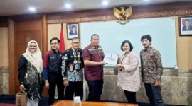 Wali Kota Pariaman Yota Balad mendatangi Kementerian Pariwisata, Jumat (199). (Foto Kominfo Pariaman)