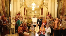 Wali Kota Padang, Fadly Amran menerima kunjungan Majelis Dewan Guru Besar PTNBH di Rumah Gadang Baiturrahmah, Jumat (26/9/2025). (Foto: Prokopim Padang)