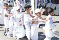 Anak-anak PAUD se-Kota Padang mengikuti manasik haji yang digelar Himpaudi Padang, Kamis (18/9/2025). (Foto: FB Diskominfo Padang)