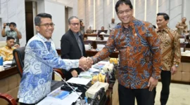 Menteri Keuangan Purbaya Yudhi Sadewa dalam Raker bersama Komisi XI DPR RI di Kompleks Parlemen, Rabu (10/9). (Foto: Kemenkeu)