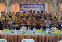 Pengurus PWRI Kabupaten Pasbar periode 2025–2030 resmi dikukuhkan, pada Sabtu (27/9). (Foto: Diskominfo Pasbar)