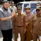 Wali Kota Padang Fadly Amran bersama jajaran mengunjungi Pasar Raya Blok A. (Foto: FB Diskominfo)