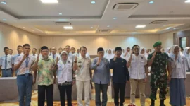 Wakil Wali Kota Padang, Maigus Nasir membuka kegiatan pemusatan pendidikan dan pelatihan di D'have Hotel Padang, Jumat (1/8/2025). (Foto: FB Diskominfo Padang)