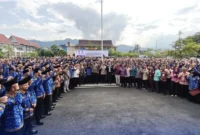 Sebanyak 11 orang resmi dilantik menjadi ASN PPPK di lingkungan Satpol PP Padang, Kamis (25/9/2025). (Foto: Humas Satpol PP Padang)