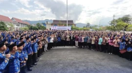 Sebanyak 11 orang resmi dilantik menjadi ASN PPPK di lingkungan Satpol PP Padang, Kamis (25/9/2025). (Foto: Humas Satpol PP Padang)