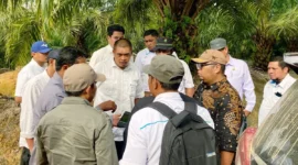 Forum Penataan Ruang Daerah Pasbar melakukan penilaian KKPR terhadap PKKPR milik PTPN IV Mandailing Natal di Air Bangis. (Foto: Diskominfo Pasbar)