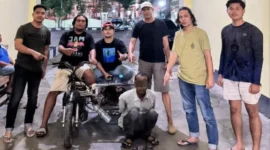 Tersangka bersama barang bukti diamankan di Mapolres Pessel. (Foto: Dok. Humas Polres Pessel)