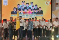 Pengukuhan IKTD Sumbar periode 2025-2029 di Gedung Bagindo Aziz Chan Youth Center, Minggu (21/9/2025). (Foto: FB Diskominfo Padang)