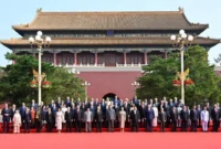 Presiden Prabowo Subianto menghadiri Perayaan 80 Tahun Kemenangan Perang Perlawanan Rakyat Tiongkok di Tian’anmen, Beijing, RRT, Rabu (3/8/2025). (Foto: BPMI Setpres) 