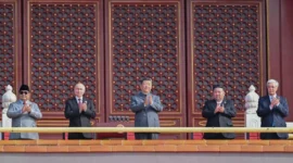 Presiden RI Prabowo Subianto menghadiri Perayaan 80 Tahun Kemenangan Perang Perlawanan Rakyat Tiongkok di Beijing, RRT, Rabu (3/9/2025). (Foto: BPMI Setpres)