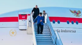 Presiden Prabowo Subianto tiba di Bandar Udara Internasional John F. Kennedy, New York, Amerika Serikat, Sabtu (20/9/2025) sekitar pukul 16.50 waktu setempat. (Foto: Tim Media Presiden)