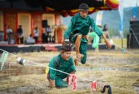 Pembukaan Rang Solok Baralek Gadang (RSBG) 2025 di Hamaparan Sawah Solok berlangsung meriah pada Kamis (11/9/2025). (Foto: Prokopim Solok)