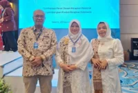 Wakil Ketua Dekranasda Padang, Sri Hayati Maigus Nasir menghadiri Rakernas Dekranas 2025 di Mercure Convention Center, Jakarta, Selasa (23/9/2025). (Foto: Diskominfo Padang)