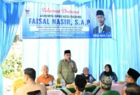 Wakil Wali Kota Padang, Maigus Nasir menghadiri kegiatan reses Anggota Komisi II DPRD Padang, Faisal Nasir di SMPN Muhammadiyah 6 Padang, Sabtu (6/9/2025). (Foto: Prokopim Padang)