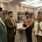 Pengukuhan Praja Angkatan IV, SMA Praja Nusantara di Hotel Pangeran Beach, Padang, Kamis (18/9/2025). (Foto: FB Diskominfo Padang)