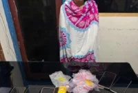 Tersangka bersama barang bukti diamankan di Polsek Pancung Soal. (Foto: Dok. Humas Polres)