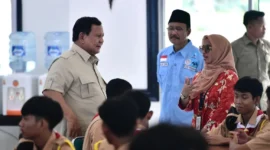 Presiden Prabowo Subianto di sela-sela peninjauan SRMA Margaguna, Jakarta Selatan, Kamis (11/9/2025). (Foto: BPMI Setpres)