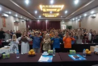 Pembukaan Sosialisasi Pengelolaan Arsip bagi Masyarakat Tanggap Bencana di salah satu hotel di Padang, Kamis (11/9/2025). (Foto: Diskominfo Padang)