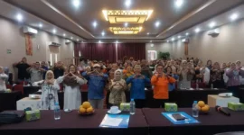 Pembukaan Sosialisasi Pengelolaan Arsip bagi Masyarakat Tanggap Bencana di salah satu hotel di Padang, Kamis (11/9/2025). (Foto: Diskominfo Padang)