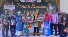 Anne Marie Kaori dan M. Aichaka terpilih sebagai Wakoci dan Wawakoci Padang 2025. (Foto: FB Diskominfo Padang)