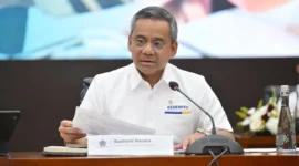 Wakil Menteri Keuangan (Wamenkeu) Suahasil Nazara dalam konferensi pers APBN KiTA di Jakarta, Senin (22/9). (Foto: Kemenkeu)