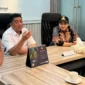 Bupati Dharmasraya Annisa Suci Ramadhani bertemu dengan Direktur Jenderal Perkebunan Kementerian Pertanian RI, Abdul Roni Angkat, di Jakarta, Rabu (30/10). (Foto: Kominfo Dharmasraya)