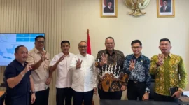 Wali Kota Pariaman Yota Balad bertemu Dirjen Perumahan Perdesaan Kemen PKP di Jakarta, Senin (20/10/2025). (Foto: Kominfo Pariaman)