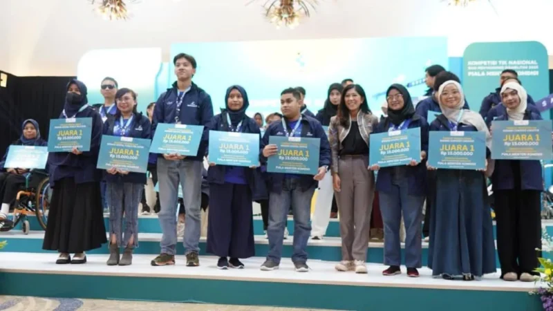 Disabilitas rungu Padang Panjang juara 1 Kompetisi TIK Tingkat Nasional. (Foto: Diskominfo Padang)