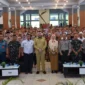 Wali Kota Padang Fadly Amran pada acara Workshop Drill Menghadapi Gempa Bumi Berpotensi Tsunami di Gedung Youth Centre, Selasa (21/10/2025). (Foto: Diskominfo Padang)