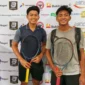 Dua bersaudara Mazza dan Althafi menarik perhatian publik di Turnamen Kejurnas Tenis Senior TDP Bank Nagari Piala Kapolda Sumbar 2025. (Foto: Dok. AG)