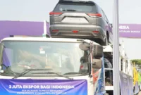 Toyota Indonesia mengekspor 3 juta unit kendaraan. Bukti kekuatan industri manufaktur dan otomotif nasional. (Foto: Kemenperin)